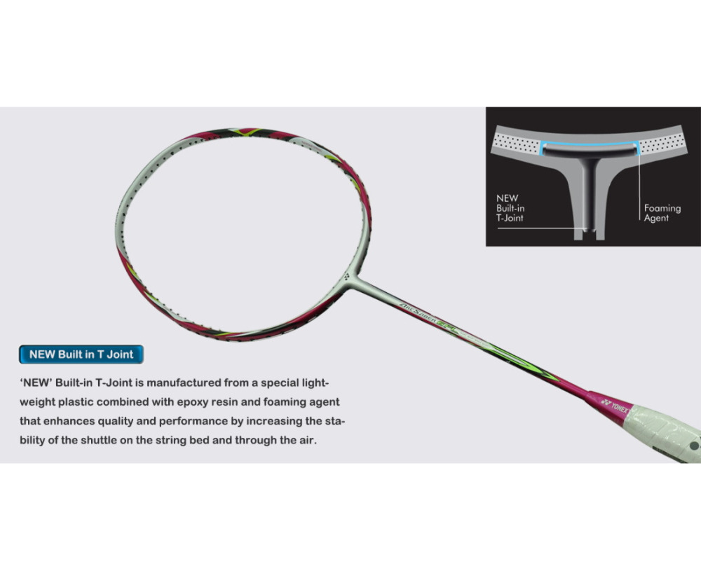 Yonex Badminton Racquet - ArcSaber 6 FL - ARC6FL - 4U5 - Magenta-Free Grip Free stringing, Free Delivery