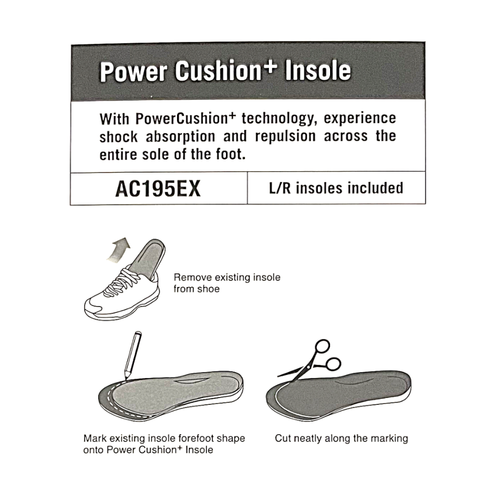 YONEX Power Cushion Insole (AC195EX)-Yellow-M  (24.5-26.5cm)