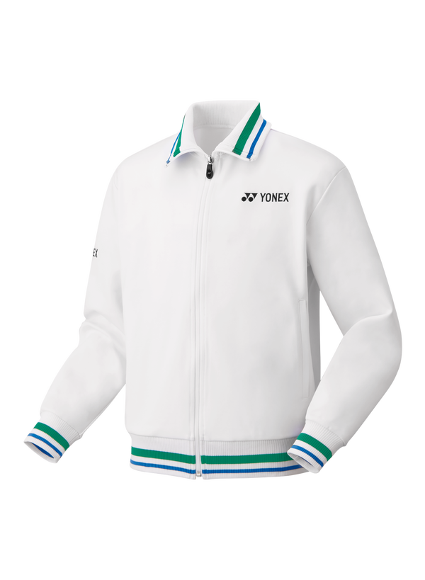 YONEX 75TH Elite Men's Warm-Up Jacket 50105AEX-White Color