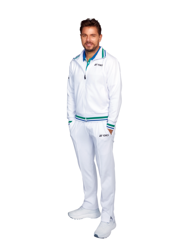 YONEX 75TH Elite Men's Warm-Up Jacket 50105AEX-White Color