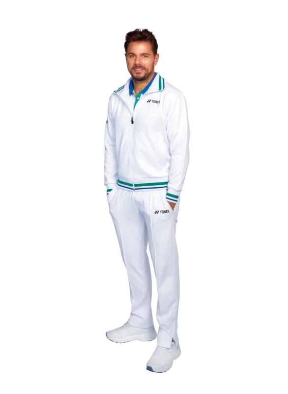 YONEX 75TH Elite Men's Warm-Up Jacket 50105AEX-White Color Delivery Free