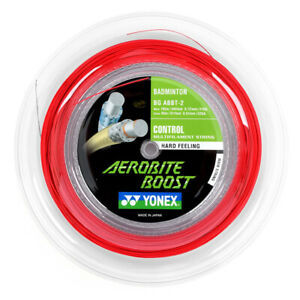 YONEX STRING AeroBite Boost B/String (200m Coil)-Grey/Red（or 24 pcs 10m individual small packs)