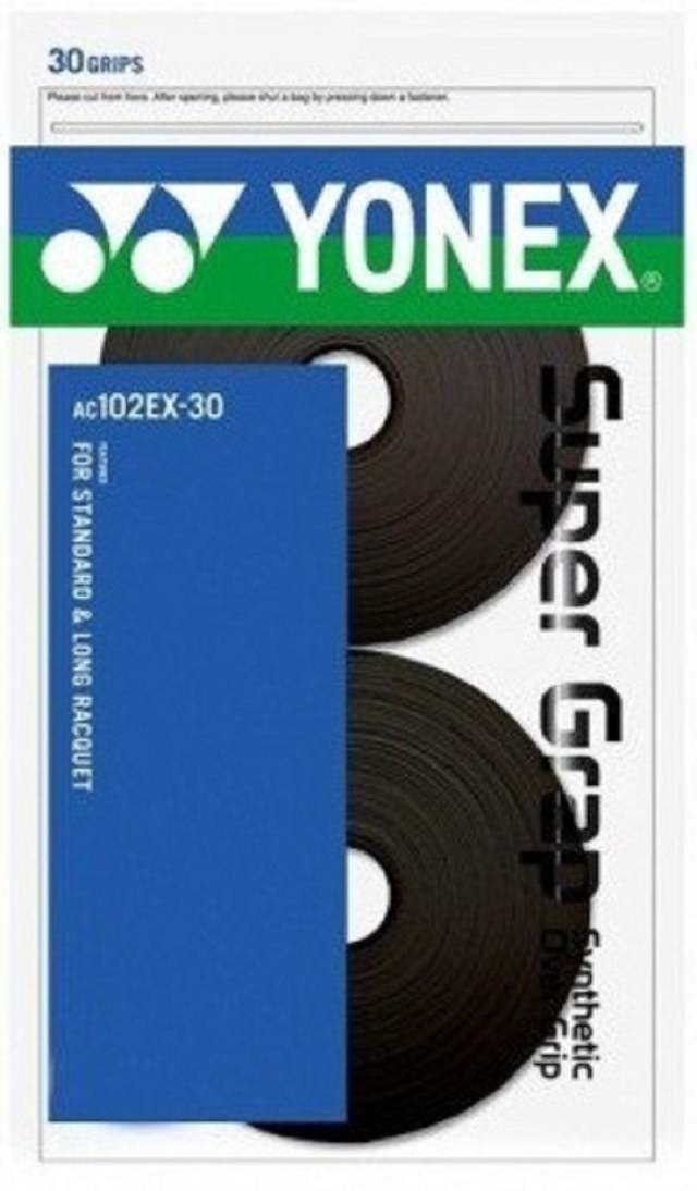 YONEX Super Grap Grip 30 Pack Coil-Black (AC102-30EX)