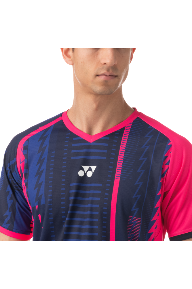 YONEX MEN’S CREW NECK SHIRT SLIM FIT Navy Blue Color 10441EX
