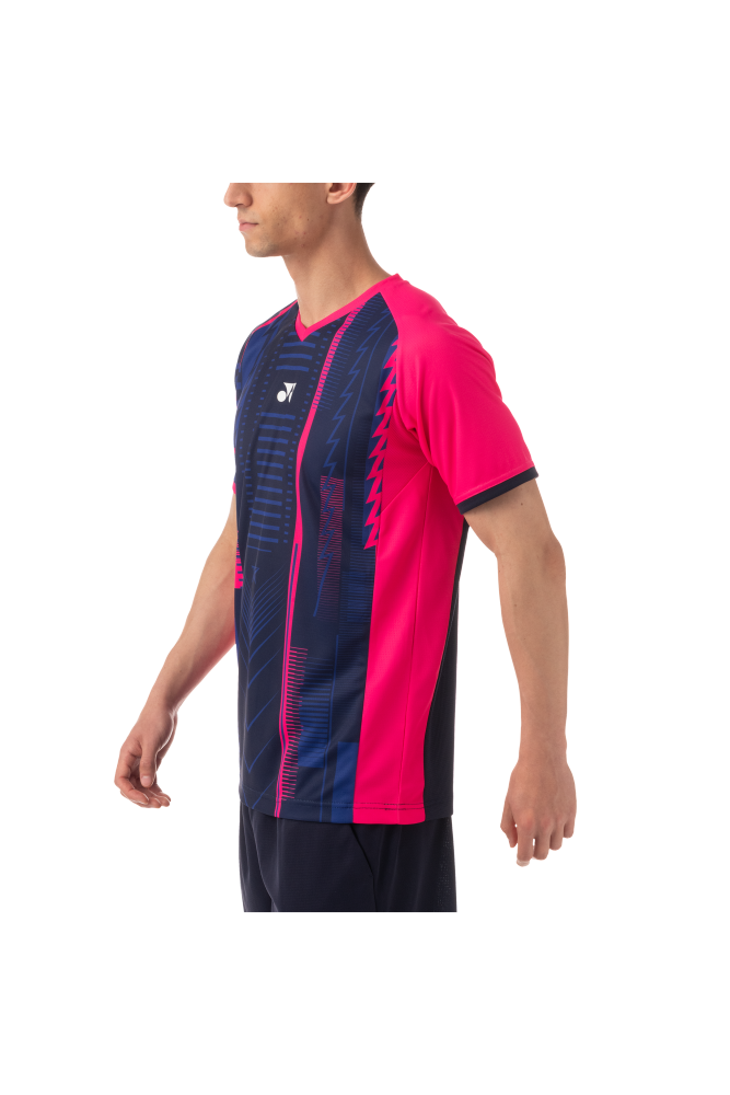 YONEX MEN’S CREW NECK SHIRT SLIM FIT Navy Blue Color 10441EX