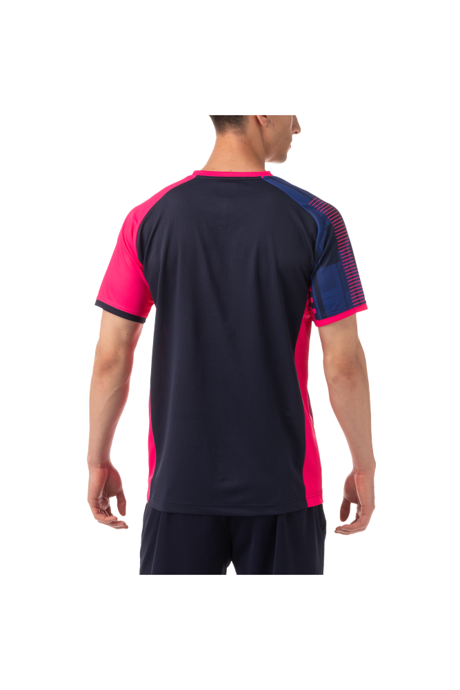 YONEX MEN’S CREW NECK SHIRT SLIM FIT Navy Blue Color 10441EX