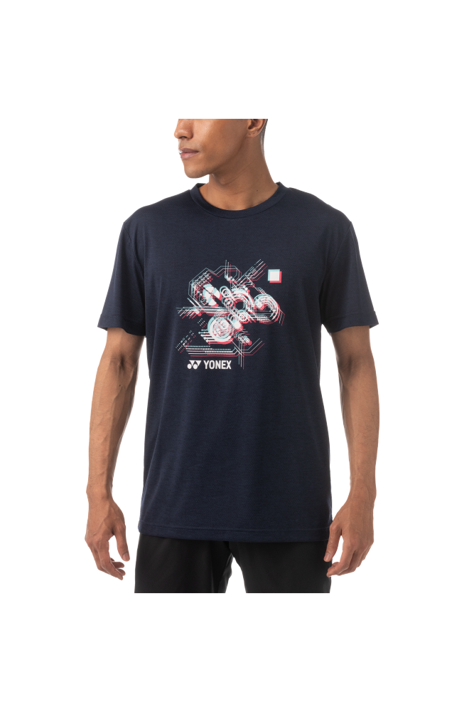 YONEX 2022 Men GRAPHIC T-SHIRT 16582EX Navy Blue