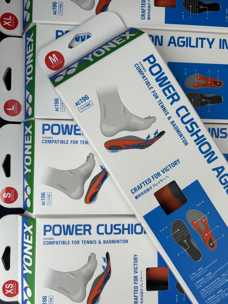 YONEX POWER CUSHION AGILITY INSOLE AC196 BLACK  Size M 26.0~27.5cm
