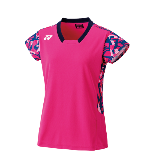 YONEX 2023 1st Half Japan National Team Womens Crew Neck Shirt 20749EX-BERRY PINK