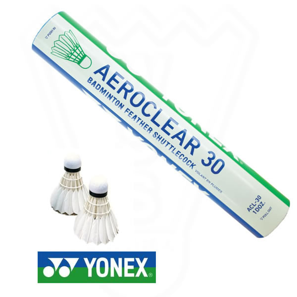 Yonex Aeroclear 30(ACL 30) Badminton Goose Feather Shuttlecock (12 in 1) speed 3 Bulk discount in Description