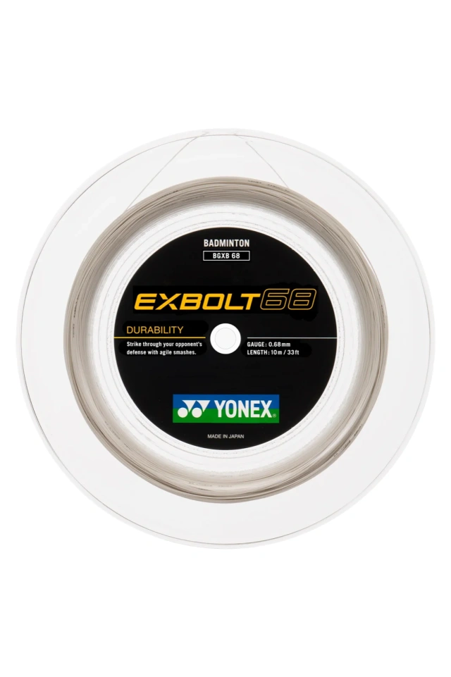 YONEX STRING Reel Exbolt 68 White (200m coil)(or 24pcs 10m individual packs)