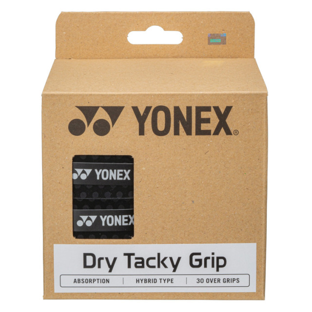 YONEX Dry Tacky Grip (30 pieces). AC153-30 Made in Japan Black Color