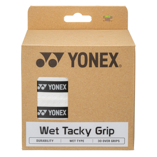 YONEX Wet Tacky Grip (30 pieces). AC154-30 Made in Japan White Color