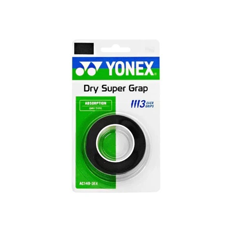 YONEX AC149-3 DRY SUPER GRAP(3 WRAPS)  Black Color