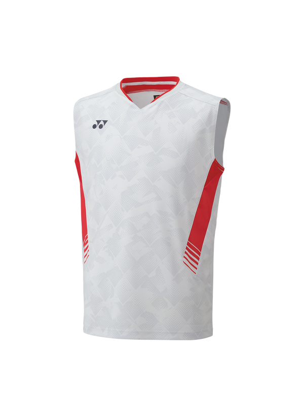 Yonex 2024 Mens Crew Neck Sleeveless Top Japan National Team 10659Y-Gray Color