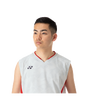 Yonex 2024 Mens Crew Neck Sleeveless Top Japan National Team 10659Y-Gray Color