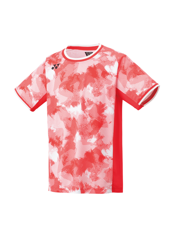 YONEX Mens Crew Neck Shirt 10575 Pearl Red Color