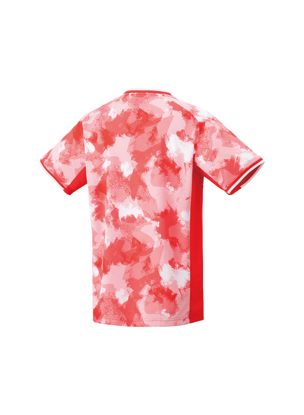 YONEX Mens Crew Neck Shirt 10575 Pearl Red Color