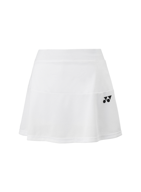 YONEX WOMEN’S SKIRT (WITH INNER SHORTS) White Color YW0036