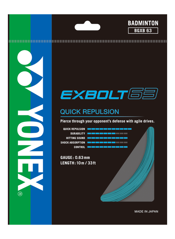 YONEX STRING EXBOLT63 Mint color Single Package 10M