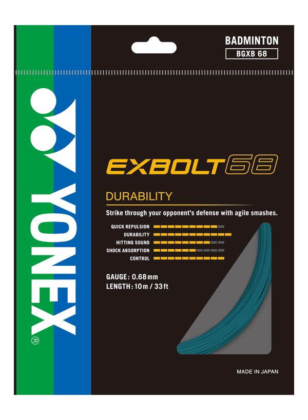 YONEX STRING EXBOLT68 Turquoise color Single Package 10M