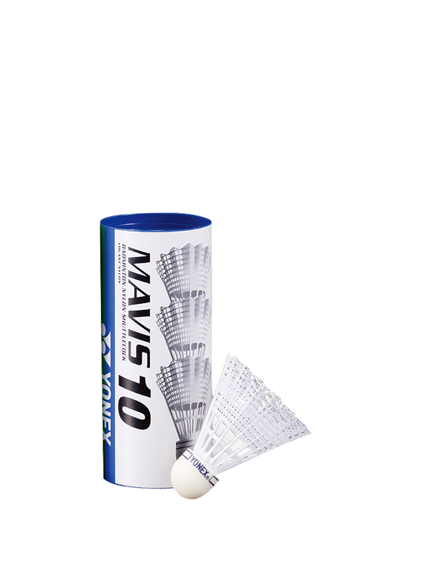 YONEX NYLON SHUTTLES MAVIS 10B  Middle(white) (3 pcs in 1 tube)