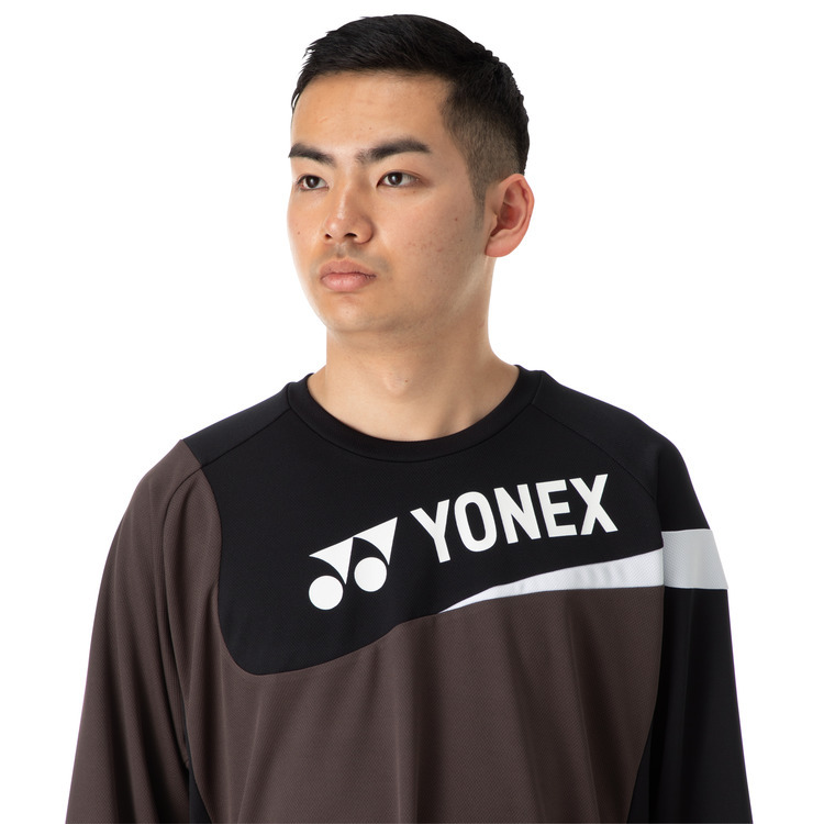 Yonex 16729Y Unisex Long Sleeve T-Shirt Chocolate Color