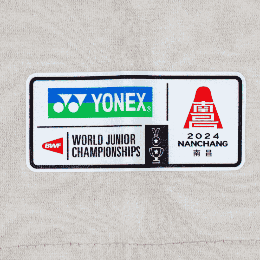 YONEX UNISEX BWF WORLD JUNIOR 2024 SOUVENIR SHIRT YOB24130EX Oatmeal Color