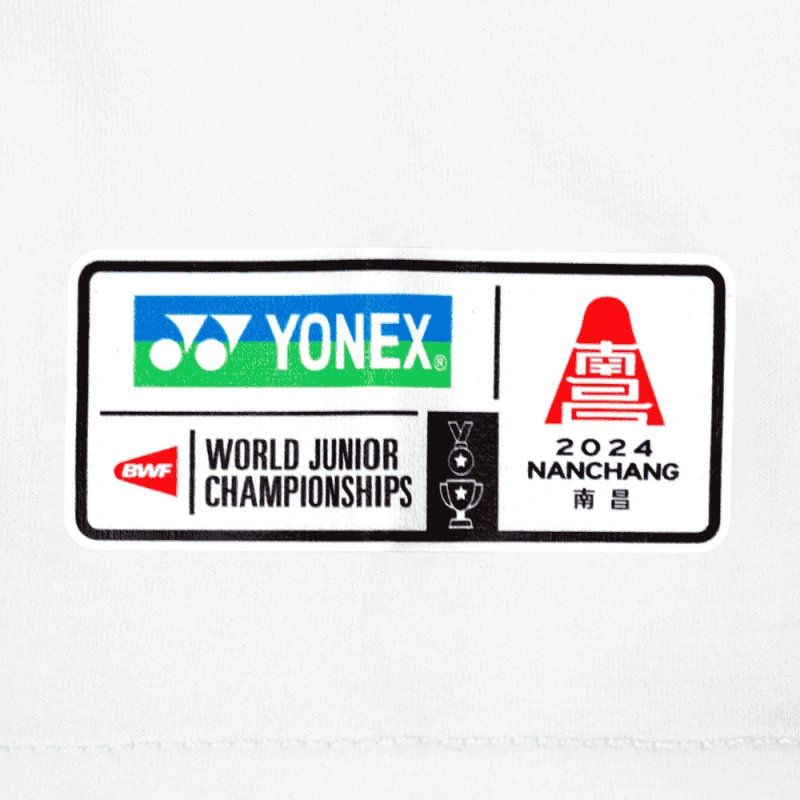 YONEX UNISEX BWF WORLD JUNIOR 2024 SOUVENIR SHIRT YOB24132EX White Color