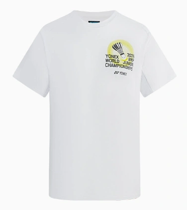 YONEX UNISEX BWF WORLD JUNIOR 2024 SOUVENIR SHIRT YOB24132EX White Color