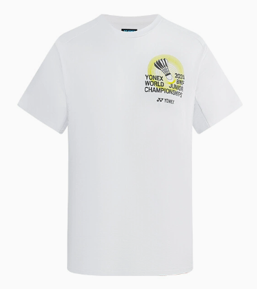 YONEX UNISEX BWF WORLD JUNIOR 2024 SOUVENIR SHIRT YOB24132EX White Color
