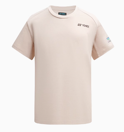 YONEX UNISEX BWF WORLD JUNIOR 2024 SOUVENIR SHIRT YOB24130EX Oatmeal Color