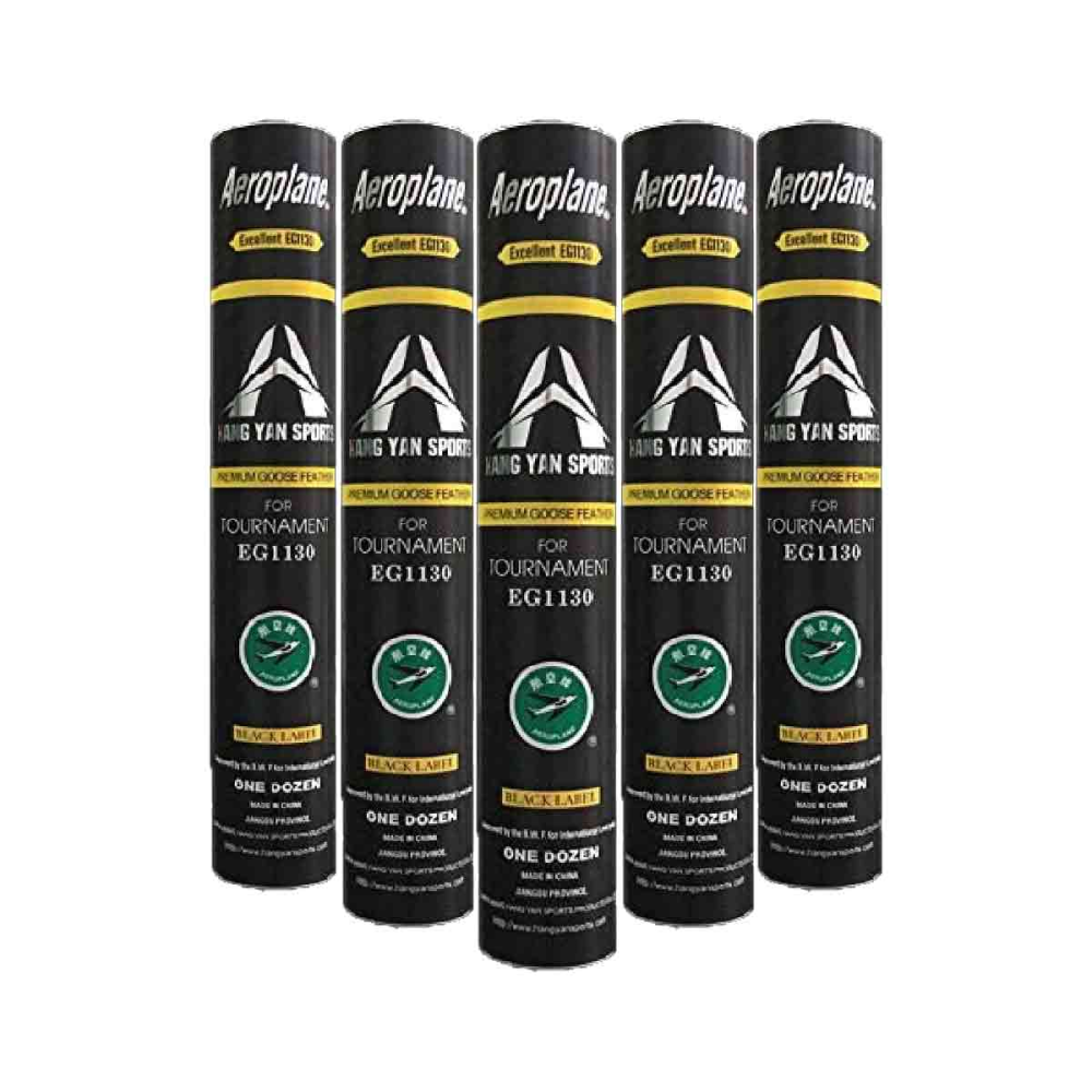 (Pre-Order, Restock in Jan)Aeroplane Black Lable EG1130 Speed 50 Goose Feather one box include 50tubes delivery free