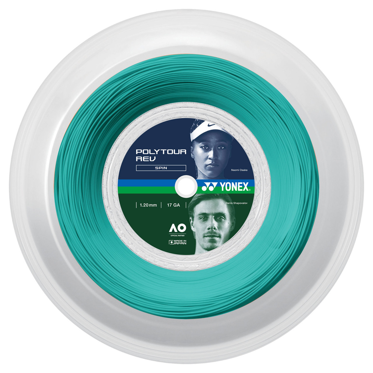 YONEX Poly Tour Rev 1.20/120//16 Tennis String 200m  Coil-Mint