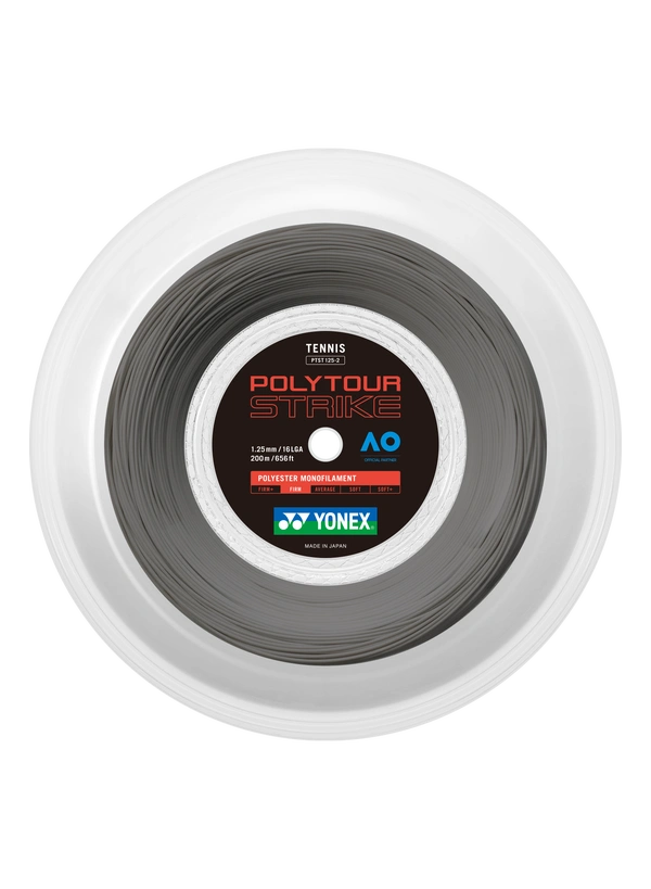 YONEX Poly Tour Strike 1.25/125/16 Tennis String 200m Coil-iron grey