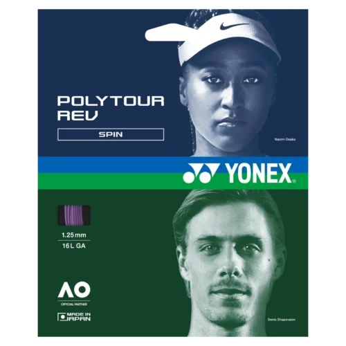 YONEX Poly Tour Rev 1.25 Tennis String 12m  Set-PURPLE