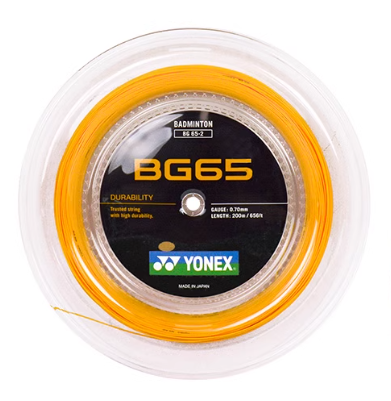 YONEX STRING BG65 Orange (200m Coil)