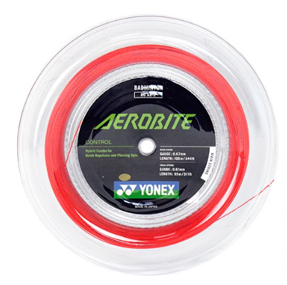 YONEX STRING BG AeroBite White/Red    (200m Coil)