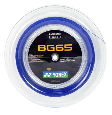 YONEX STRING BG65 Royal Blue (200m Coil)