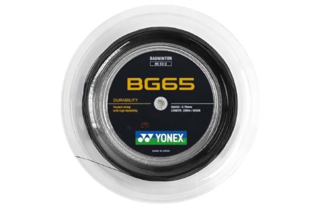 YONEX STRING BG65 Black (200m Coil)