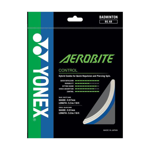 YONEX STRING BG AeroBite White/Blue 10M Single Package