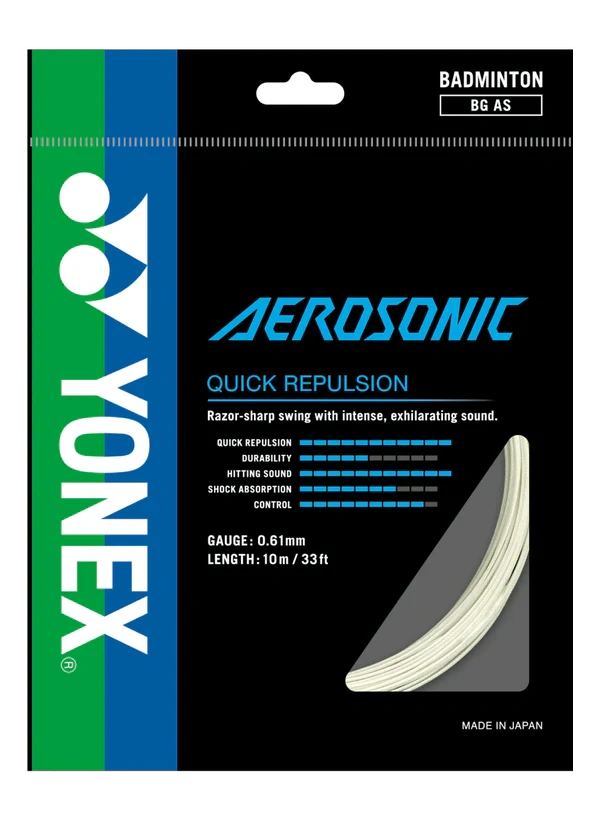 YONEX STRING BG AeroSonic Single Package 10M