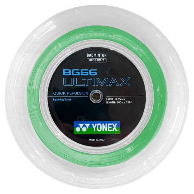 YONEX STRING BG66Ultimax Pastel Green (200m Coil)