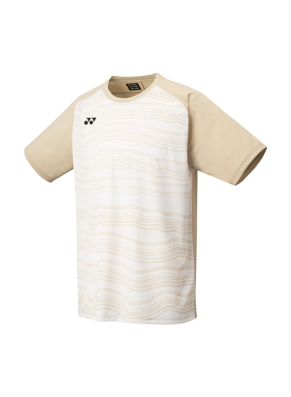 YONEX YM0050EX Mens Crew Neck Shirt-Ice  Beige