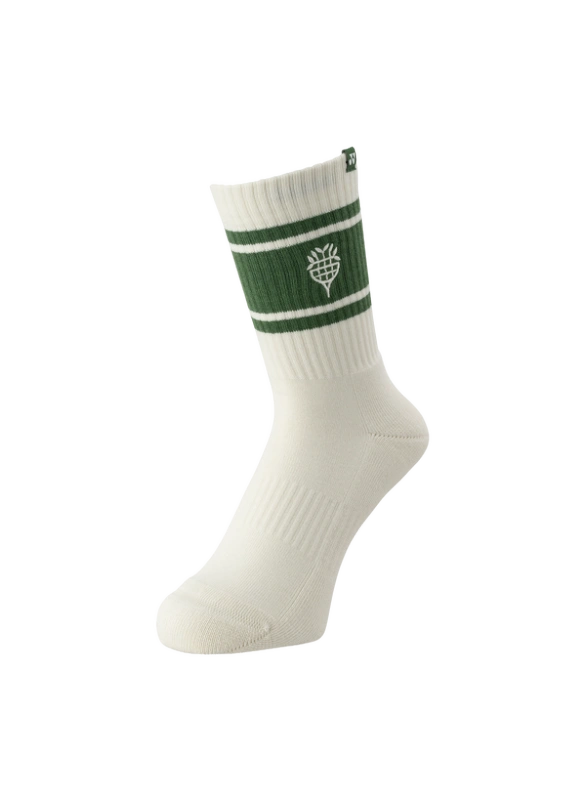 YONEX 19251EX NATURE SERIES SPORT CREW SOCKS-Ice beige