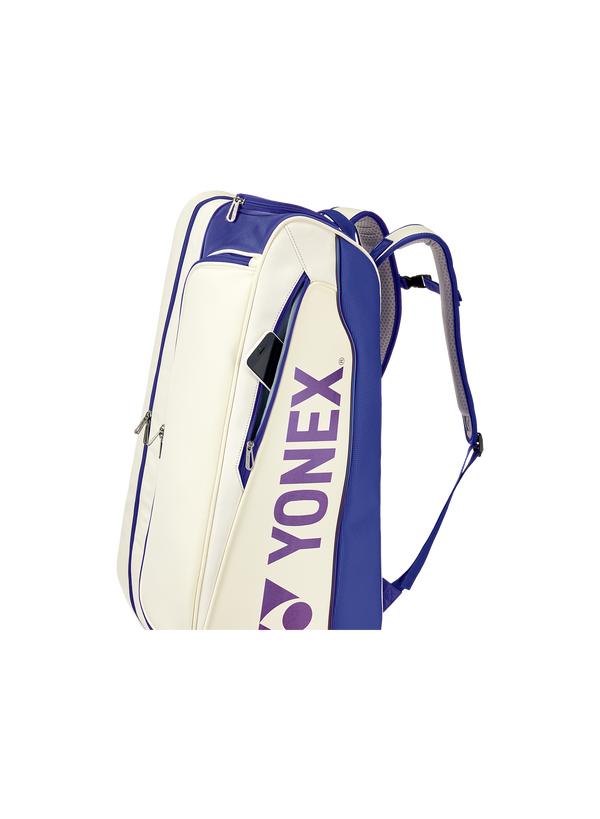 YONEX 2025 EXPERT RACQUET BAG BA02526EX White / Deep Blue Color Delivery Free