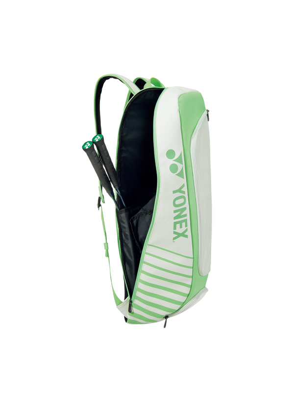 YONEX 2025 BA82422EX Active Racquet Backpack-White/Green Delivery Free