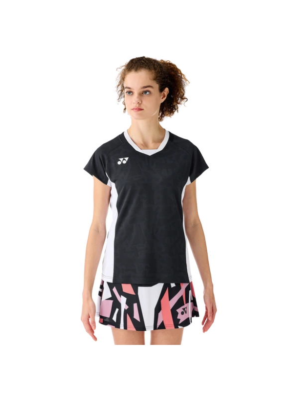 YONEX 20848EX Womens Crew Neck  Shirt-Black