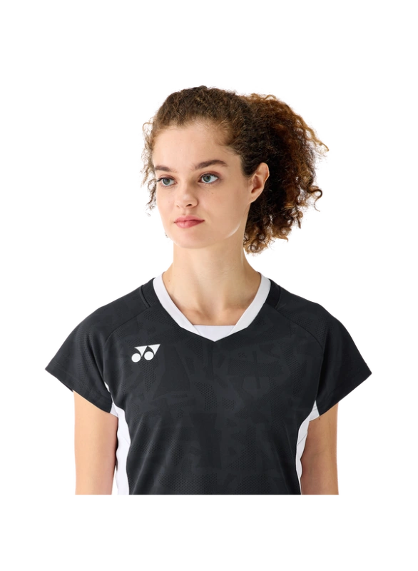 YONEX 20848EX Womens Crew Neck  Shirt-Black