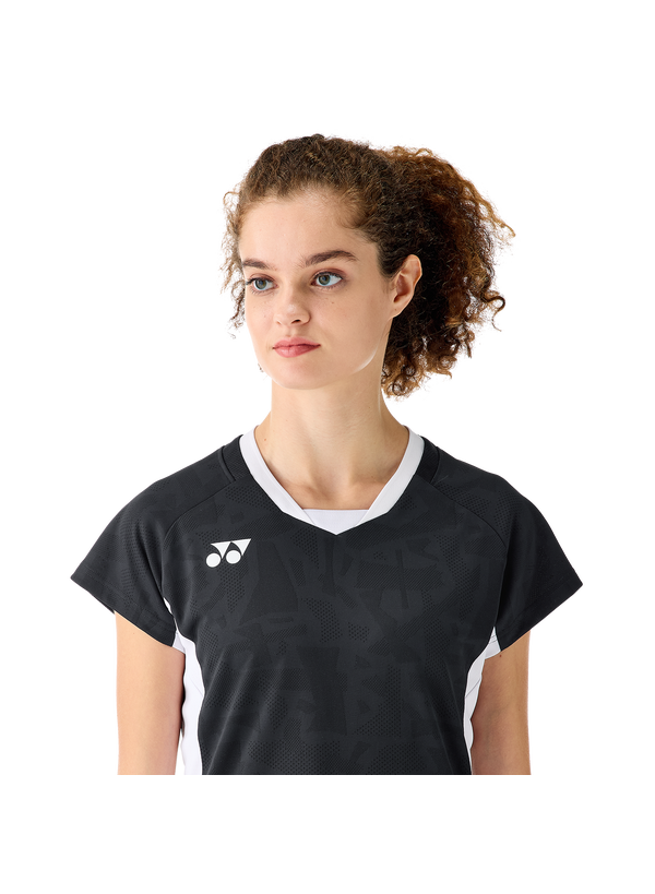 YONEX 20848EX Womens Crew Neck  Shirt-Black